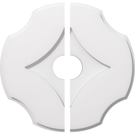 Percival Architectural Grade PVC Contemporary Ceiling Medallion, 16OD X 3ID X 5 1/2C X 1P